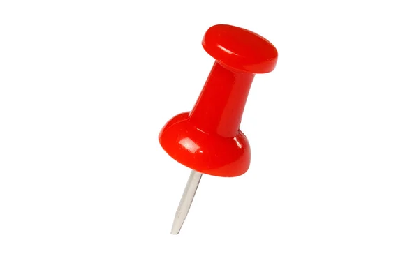 Isolated red drawing pin — Stock Photo, Image