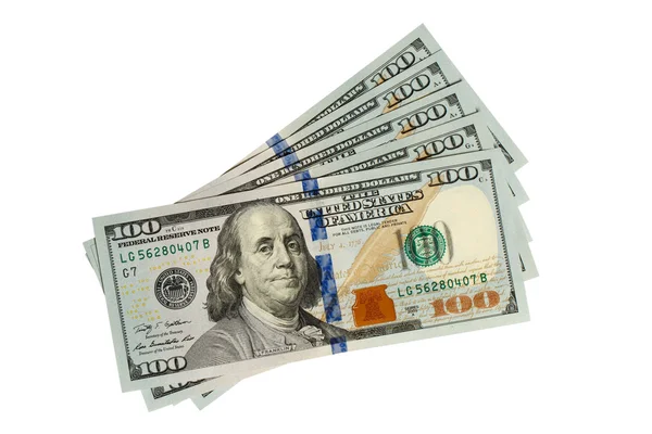 five hundred dollars banknotes with path