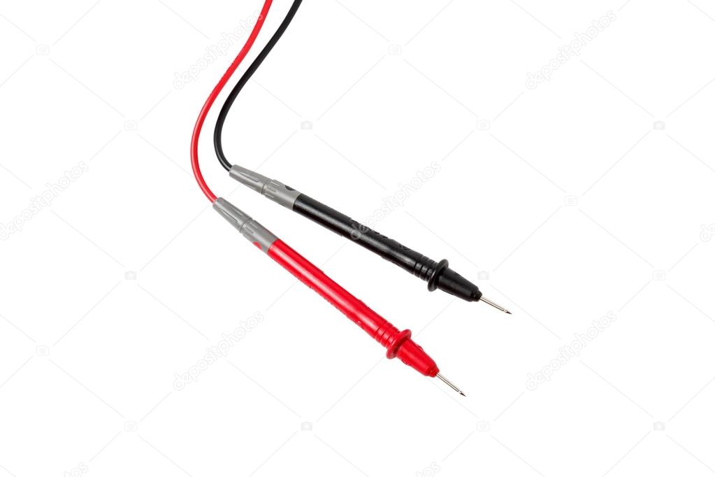 Red and black isolated multimeters probes