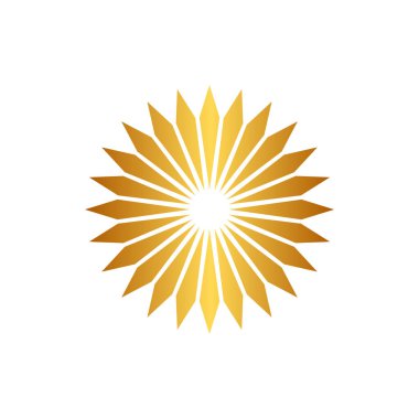 Günışığı Simgesi Vektör Logo Şablonu