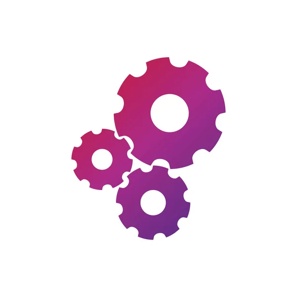 Cogwheel Gear Icon Vector Logo Template — Vector de stock