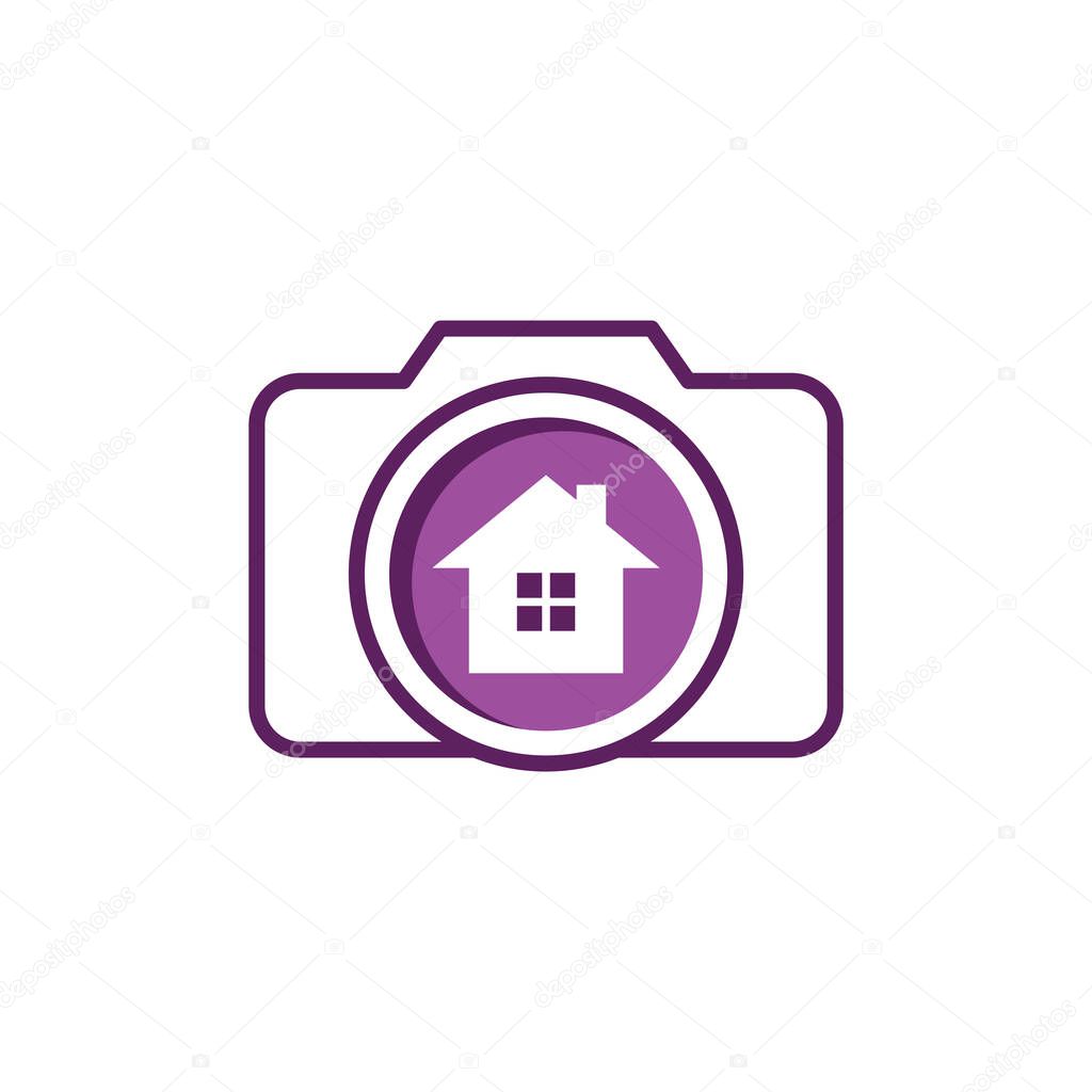 House of Photography Vector Logo Template