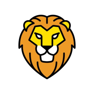 Maskot Aslan Vektör Şablonu