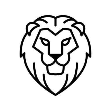 boyama kitabı çizgi film aslan vektörü