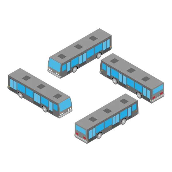 Bus aislado sobre el fondo blanco — Vector de stock