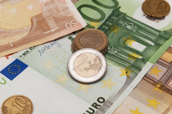 Montón de euros —  Fotos de Stock