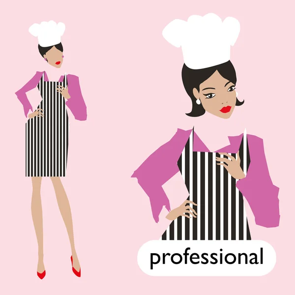 Profession, chef féminin . — Image vectorielle