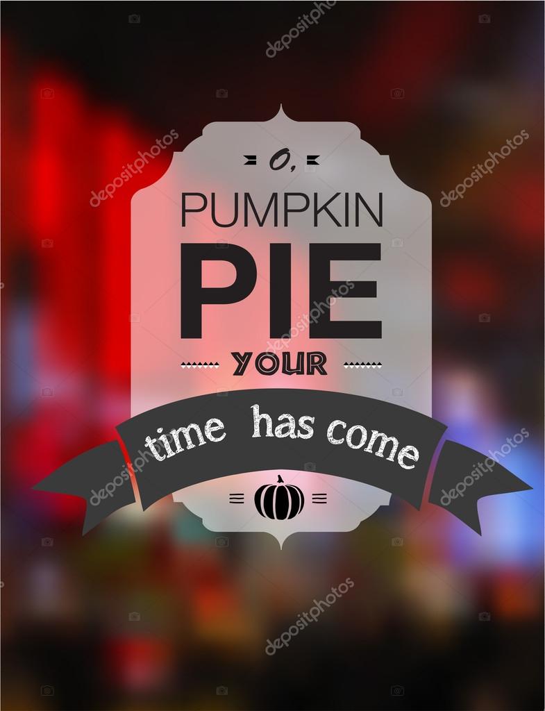 Typography with blurry photo as a background. Halloween holiday typography , gradient mesh.