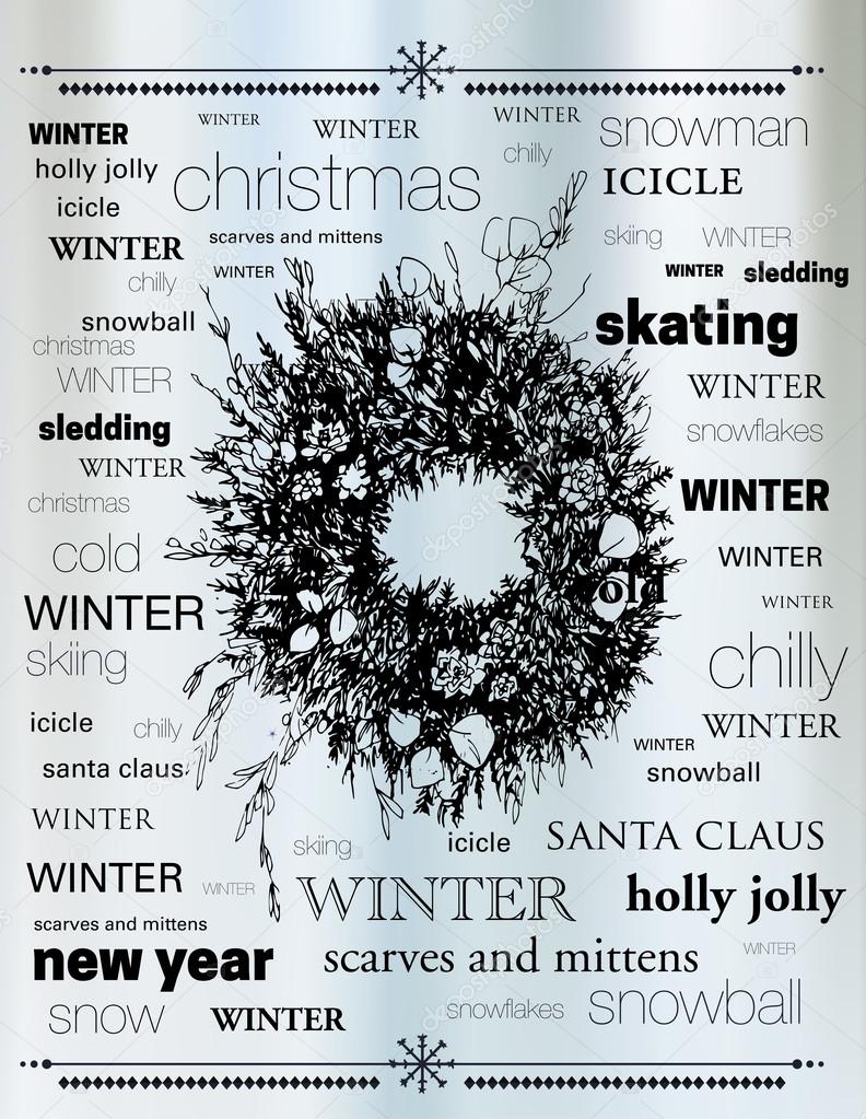 Winter typography