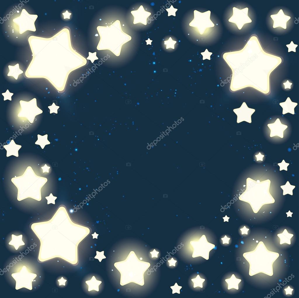 Shining stars frame