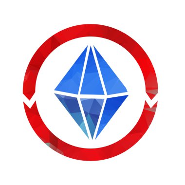 soyut geometrik logosu.