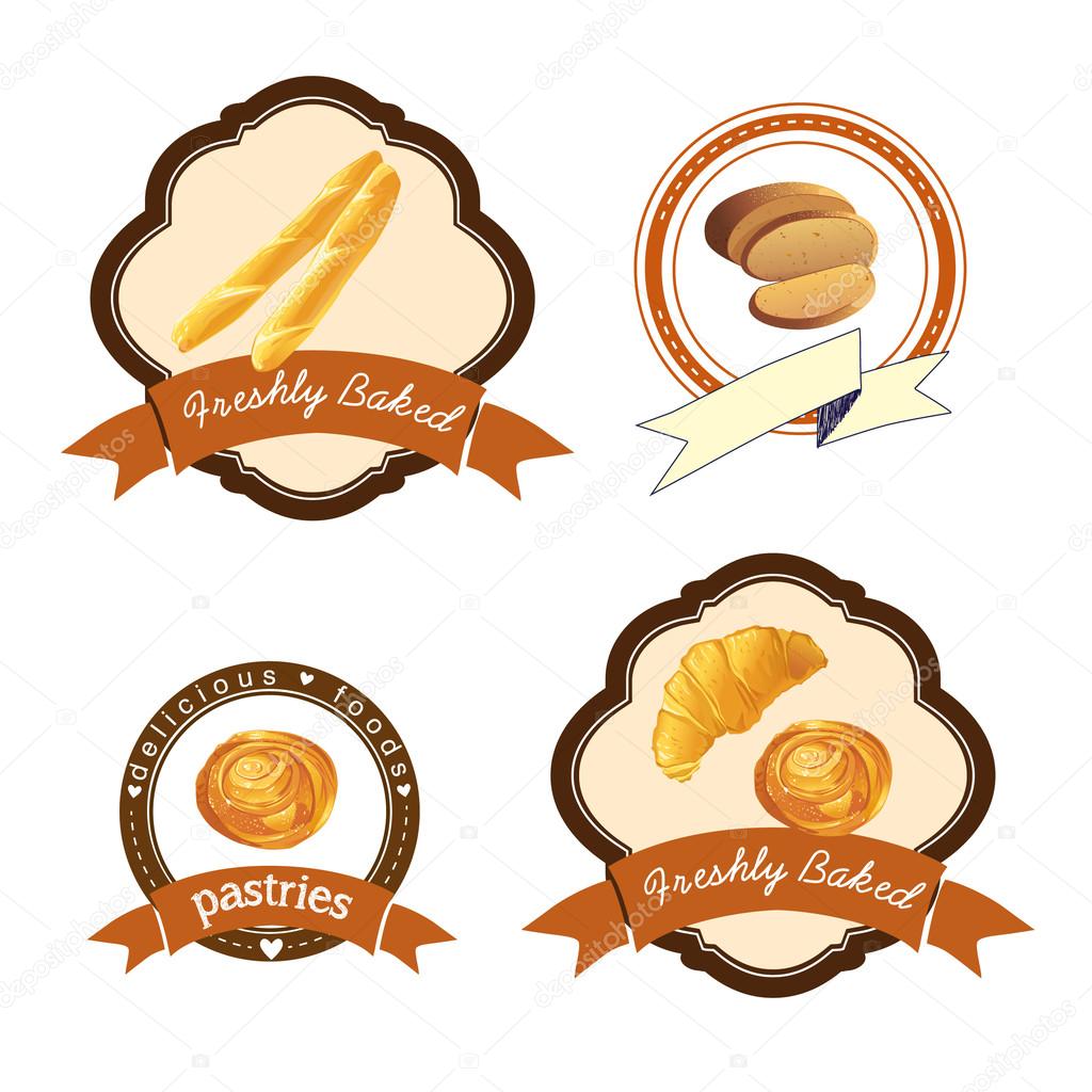 Baking logo set