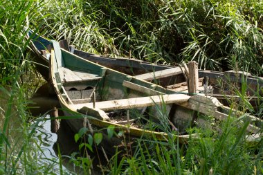 Eski, soluk bir ahşap. Unutulmaya ve geçmiş hayatın melankolisine bırakılmış. Taşıyıcı suyun içinde, doğanın onu tüketen sessiz gücüne tanıklık ediyor. Terk edilme ve zaman temaları için mükemmel.