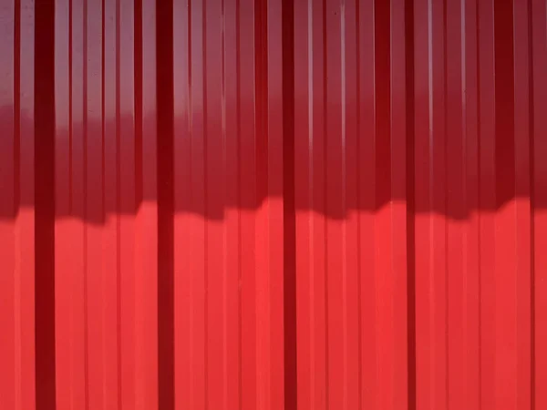 Sombra Pared Hoja Metal Acero Laminado Color Rojo Revestimiento Techo —  Fotos de Stock