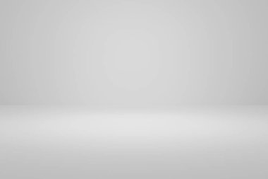 Soyut pastel gri renk ve stüdyo masa arkaplanındaki gradyan beyaz ışık arkaplanı ürün tasarımı. Göstermek için boş bir uzay odası. Bulanık 3D podyum sahnesi gri doku deseni oluşturur.