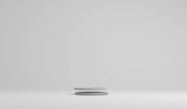 Абстрактный Цвет Белый Светлый Фон Подложках Студийного Столика Отображают Дизайн — стоковое фото
