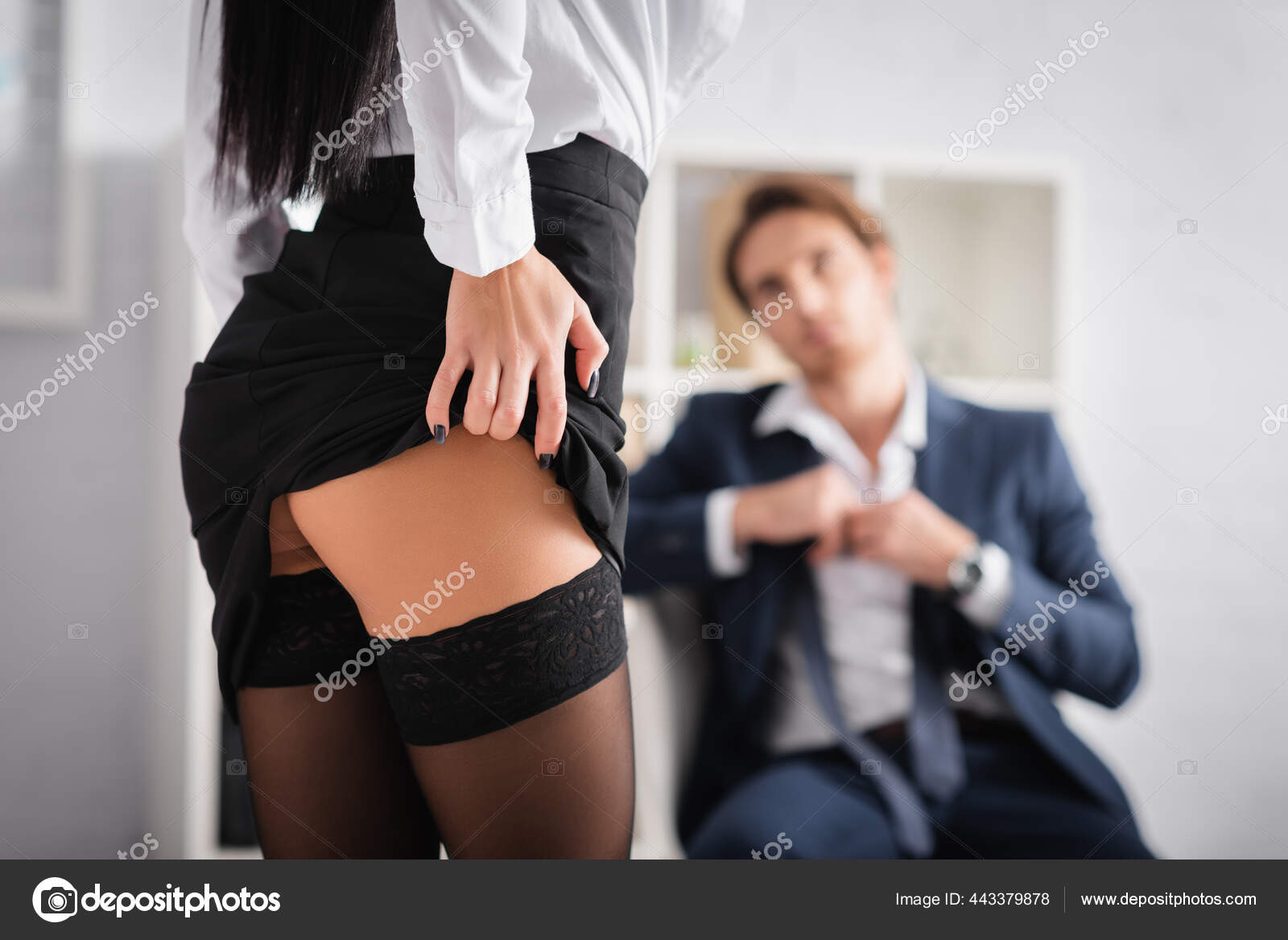 Business Woman Undressing