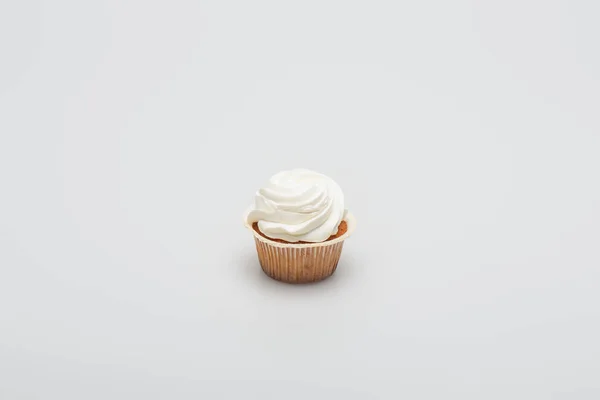 Baked Tasty Cupcake Icing Top White — Stock Photo, Image