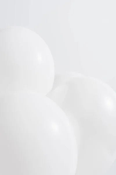 Close up of lightweight balloons isolated on white — Stock Photo