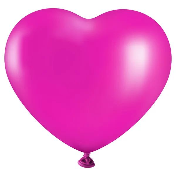 Roze hart ballon — Stockvector