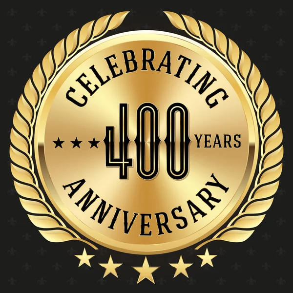 Anniversary celebrating badge — Stock Vector