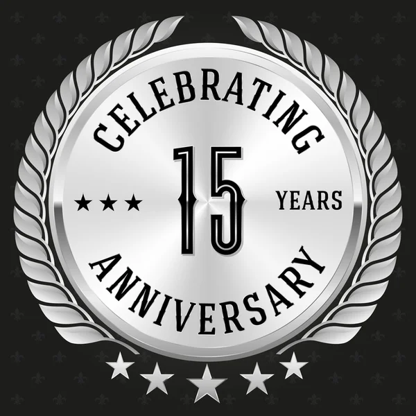 Anniversary celebrating badge — Stock Vector