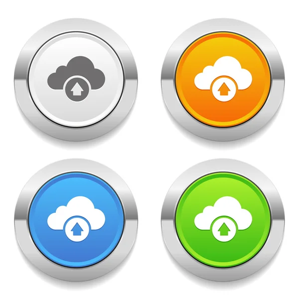 Icônes de téléchargement Cloud — Image vectorielle