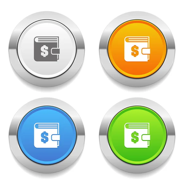 Wallet icons — Stock Vector