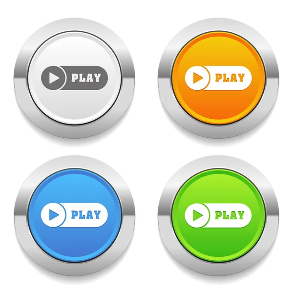 Play icons — Stock Vector