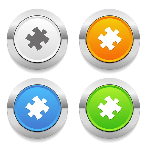 Iconen puzzels — Stockvector