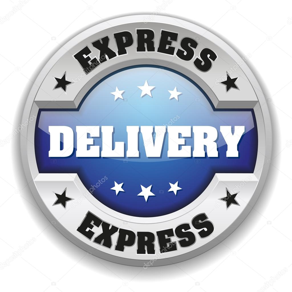 Round free delivery badge