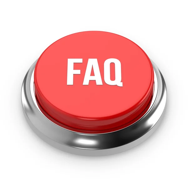 Red Button FAQ — Stock Photo, Image