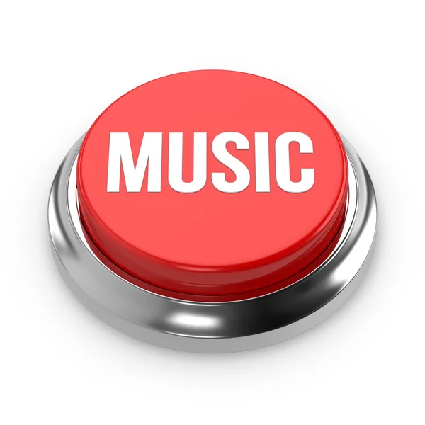 Red Button music — Stock Photo, Image