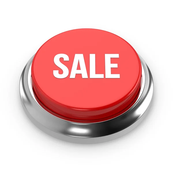 Verkauf von rotem Knopf — Stockfoto