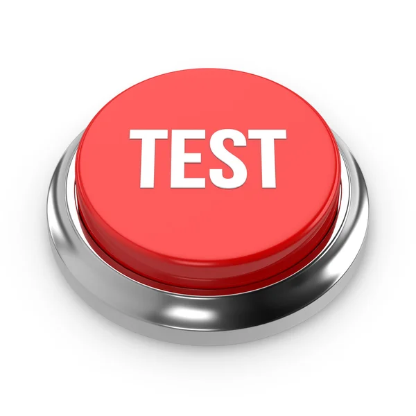 Red Button test — Stock Photo, Image