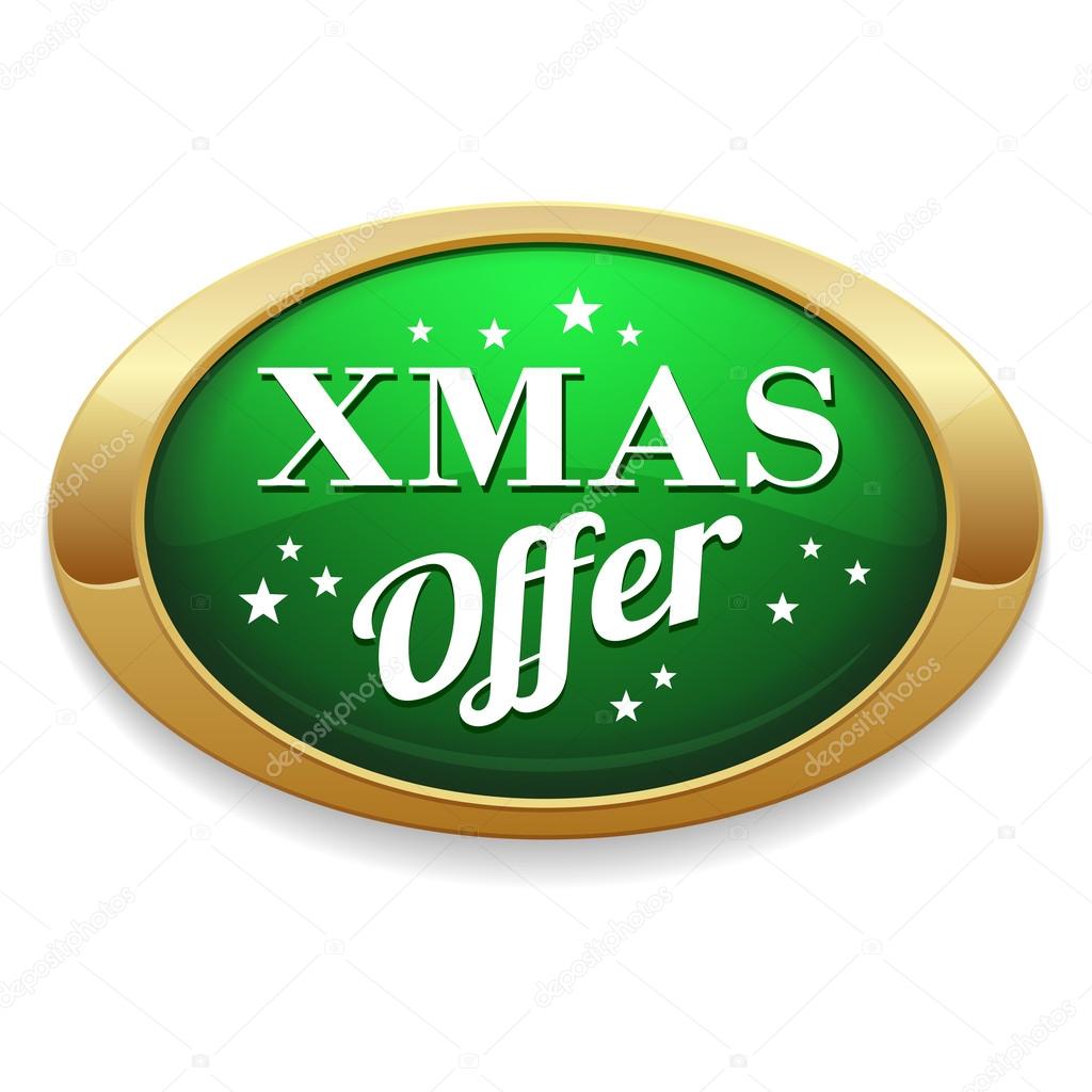 Christmas offer button