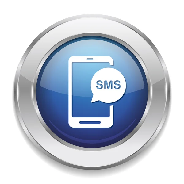 Telefon ile SMS simgesi — Stok Vektör