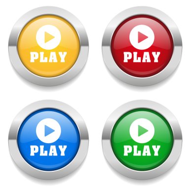 Oyun simgeleri ile düğmeleri