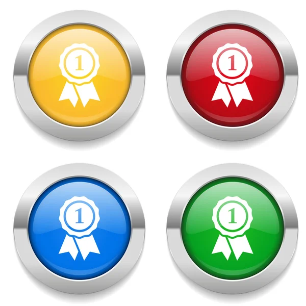 Boutons avec icônes de badge — Image vectorielle