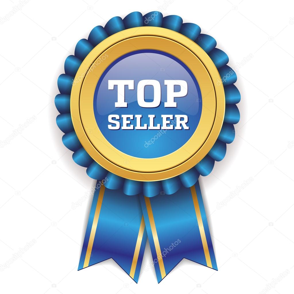 Blue top seller badge Stock Vector by ©newartgraphics 57976057