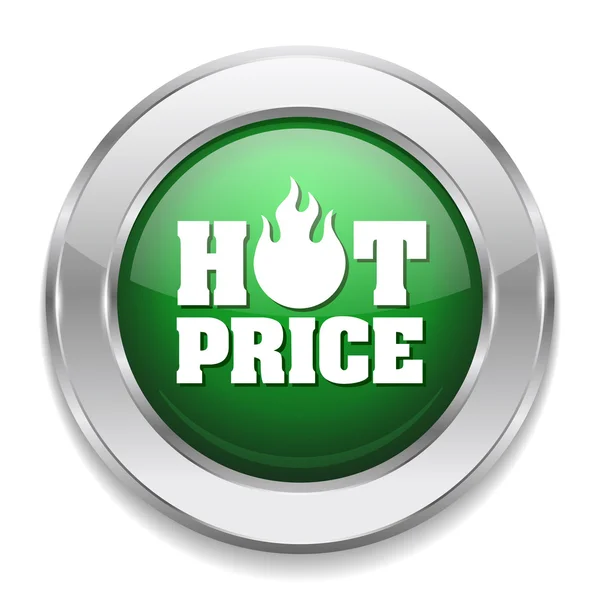 Hot Fiyat rozeti — Stok Vektör