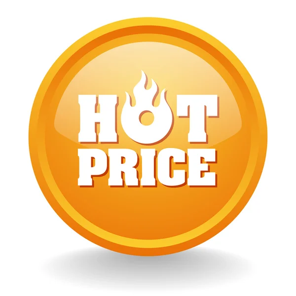 Orange Hot Price Taste — Stockvektor