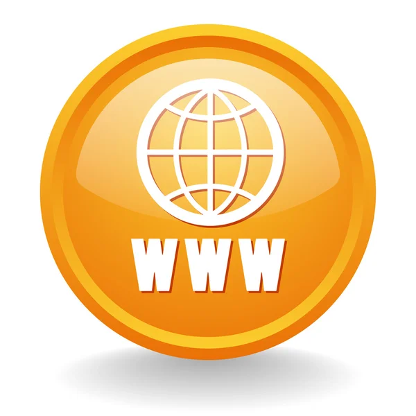 ワールド ・ ワイド ・ ウェブのボタン — ストックベクタ