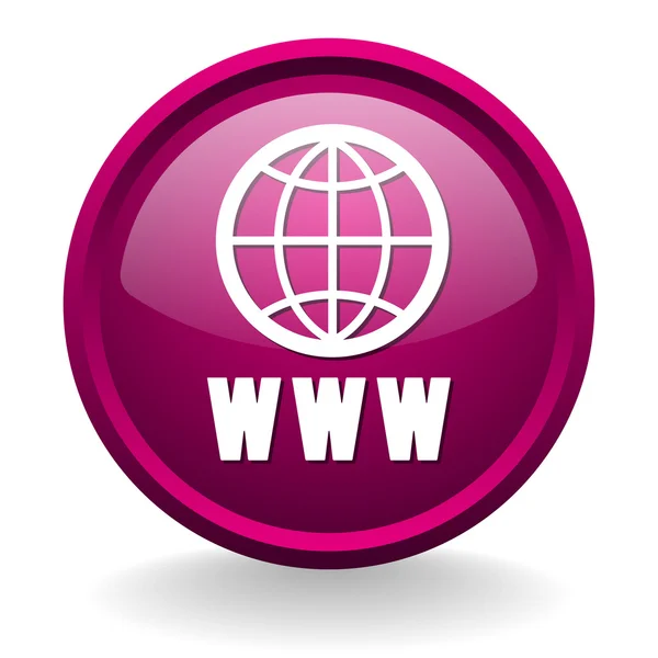 World wide web knop — Stockvector