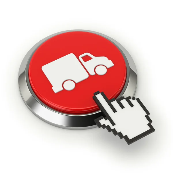 Round truck button — Stock Photo, Image