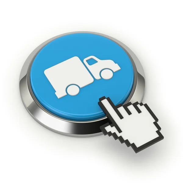 Round truck button — Stock Photo, Image