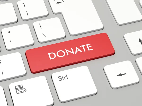 Botão de doação — Fotografia de Stock
