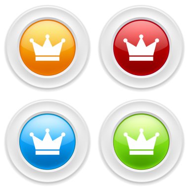 Düğmeleri ile taç kutsal kişilerin resmi