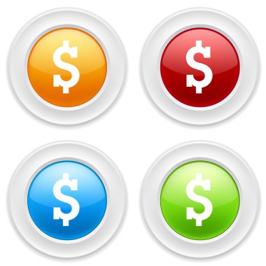 Düğmeleri dolar simgesiyle