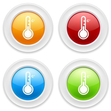 Düğmeleri ile termometre kutsal kişilerin resmi